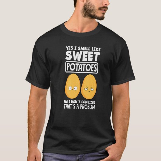 Sweet Potato  Vegan Potato T-shirt (Voorkant)