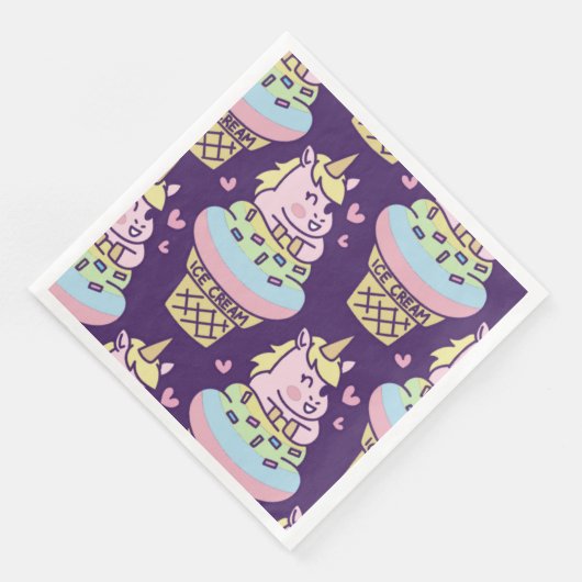 Sweet Pride Eenhoorn Papieren servetten (Hoek)