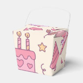 Sweet Princess Party Celebration Pattern Bedankdoosjes (Voorkant Zijde)