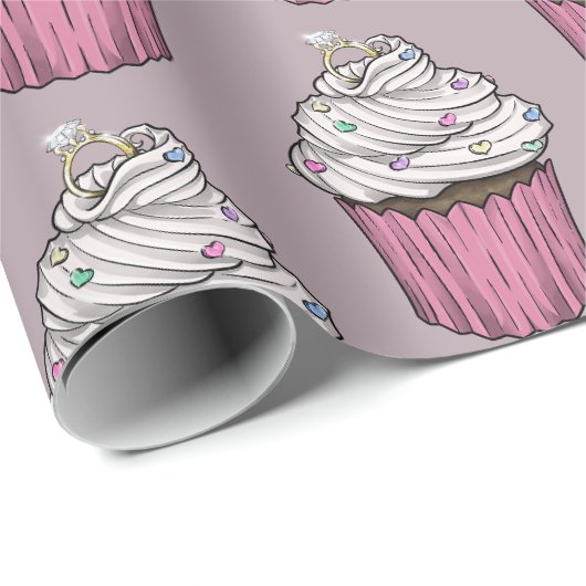 Sweet proposal Cupcake Cadeaupapier (Rol Hoek)