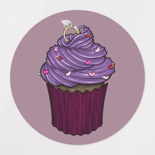 Sweet proposal Cupcake Labels (Design 1)