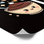 Sweet Pudding Vibes – Vrolijk leven Quote Wall Art Poster (Hoek)