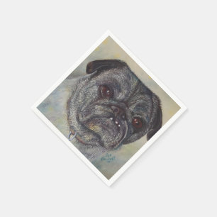 SWEET PUG PAPER NAPKINS SERVETTEN