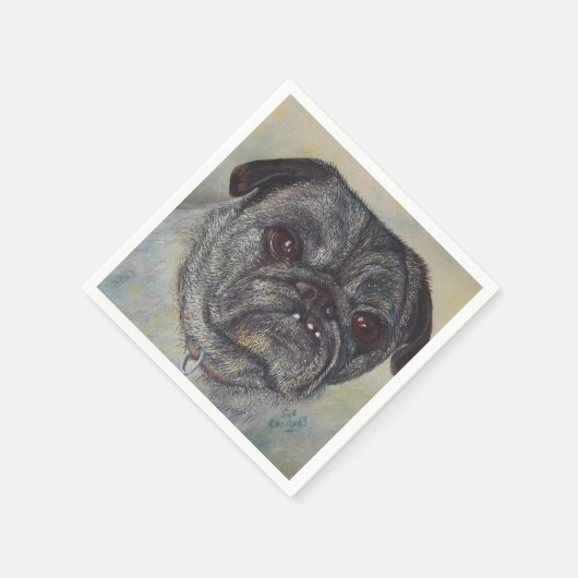 SWEET PUG PAPER NAPKINS SERVETTEN (Hoek)