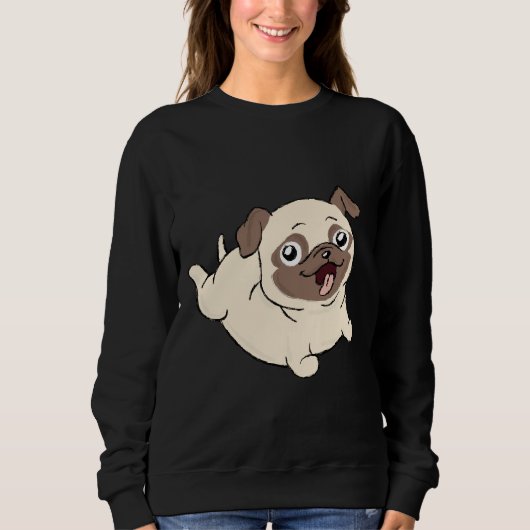 Sweet Pug Shirt Pug Lover Hondenpup Eigenaar Meisj (Voorkant)