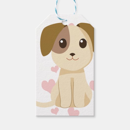 Sweet Puppy Cadeaulabel (Voorkant)