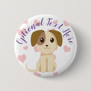 Sweet Puppy Ronde Button 5,7 Cm