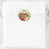 Sweet Pups Best Birthday Wish Ronde Sticker (Tas)