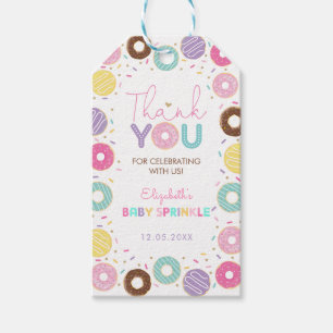 Sweet Rainbow Doughnuts Baby Sprinkle Dank je Cadeaulabel