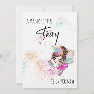 *~* Sweet Rainbow Fairy Baby shower Invitation