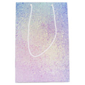 Sweet Rainbow Glittery Verjaardagsfeest Medium Cadeauzakje (Voorkant)