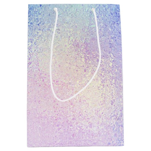 Sweet Rainbow Glittery Verjaardagsfeest Medium Cadeauzakje (Voorkant)