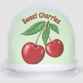 Sweet Red Cherries Personalized Sneeuwbol (Voorkant)