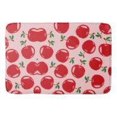 Sweet Red Cherry Pattern Badmat (Voorkant)