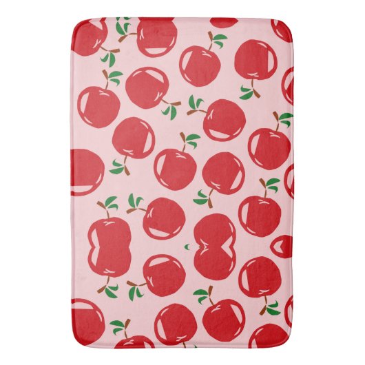 Sweet Red Cherry Pattern Badmat (Voorkant Verticaal)