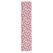 Sweet Red Cherry Pattern Korte Tafelloper (Voorkant)