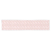 Sweet Red Cherry Pattern Korte Tafelloper (Horizontaal)
