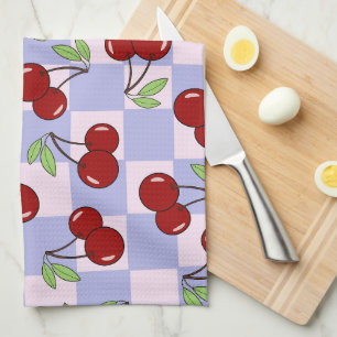 Sweet Red Cherry Pattern Theedoek