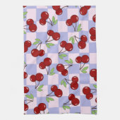Sweet Red Cherry Pattern Theedoek (Verticaal)