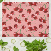 Sweet Red Cherry Pattern Theedoek (Gevouwen)