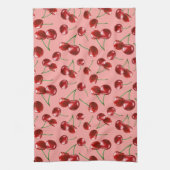 Sweet Red Cherry Pattern Theedoek (Verticaal)