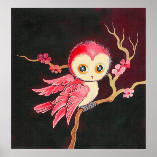 Sweet Red Owl Poster (Voorkant)