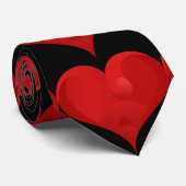 Sweet Red Valentijn Love Heart Stropdas (Opgerold)