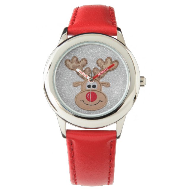 Sweet Reindeer Horloge (Voorkant)