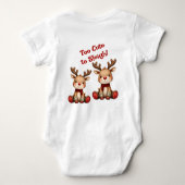 Sweet Reindeer Pair in Holiday Snowfall Romper (Achterkant)