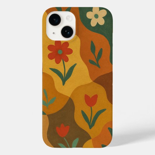 Sweet Retro Country Garden Patroon Case-Mate iPhone Case (Achterkant)