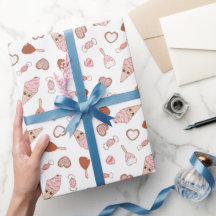 Sweet Retro Valentijns inpakpapier