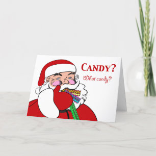 Sweet Ribbon Snoep Day 21 december Kerstman Feestdagen Kaart