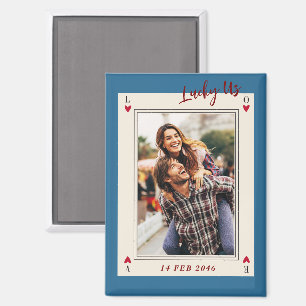 Sweet Romantic Schattige Retro Valentijns's Gifts  Magneet