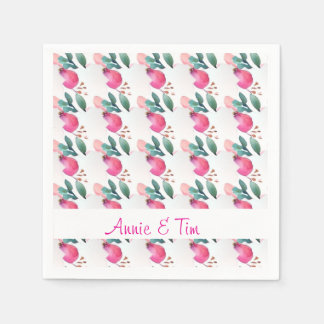 Sweet roos bud art servet