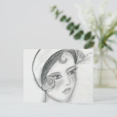 Sweet Roos Flapper Briefkaart (Staand voorkant)