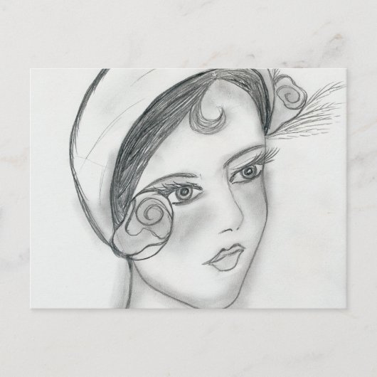 Sweet Roos Flapper Briefkaart (Voorkant)
