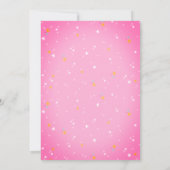 Sweet Rose & Or Ballerina Invitation Anniversaire (Dos)