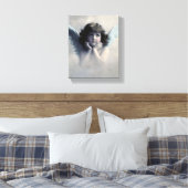 Sweet Rosy Cheeked  Angel in Clouds Canvas Afdruk (Insitu (Slaapkamer))