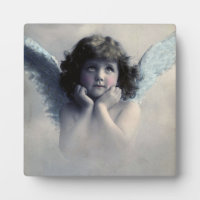 Sweet Rosy Cheeked Angel in Clouds