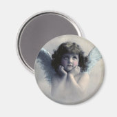 Sweet Rosy Cheeked  Angel in Clouds Magneet (Voorkant / Achterkant)