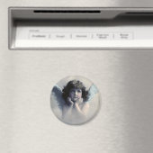 Sweet Rosy Cheeked  Angel in Clouds Magneet (Insitu (Vaatwasser))