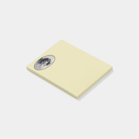 Sweet Rosy Cheeked  Angel in Clouds Post-it® Notes (Schuin)