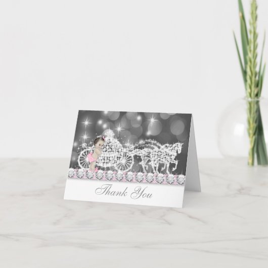 Sweet  Roze Baby shower Dank u kaarten (Voorkant)