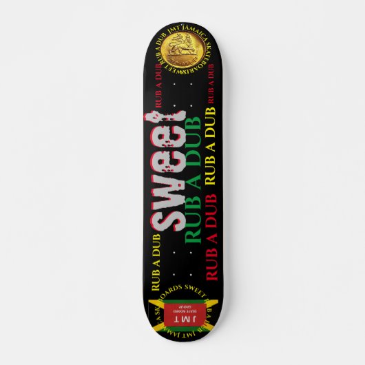 SWEET RUD A DUB JMT 7 3/4" Skateboard Deck (Devant)