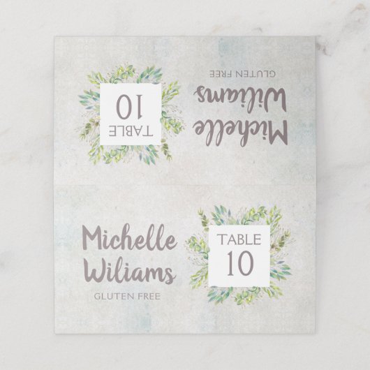 Sweet Rustic Eucalyptus Greenery Wedding (Buitenkant ongevouwen)