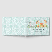 Sweet Safari Animaux Baby shower Livre d'invité (Complet)
