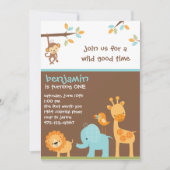 Sweet Safari Invitations (Devant)