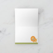 Sweet Safari Note Card Bedankkaart (Binnen)