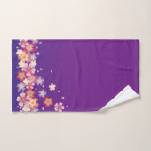 Sweet Sakura Blossoms Kimono Style bleu & violet (Serviette à main)