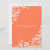 Sweet Sakura Wedding Save the Date Invitations (Achterkant)